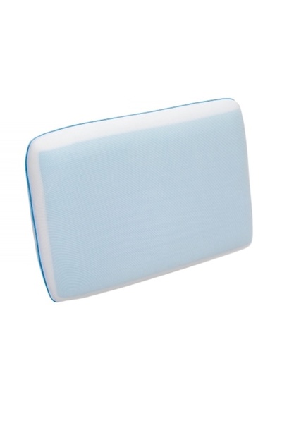 DECO Perna pentru dormit, Green Future Arctic gel, spuma memory si gel, alba, 40 x 60 cm