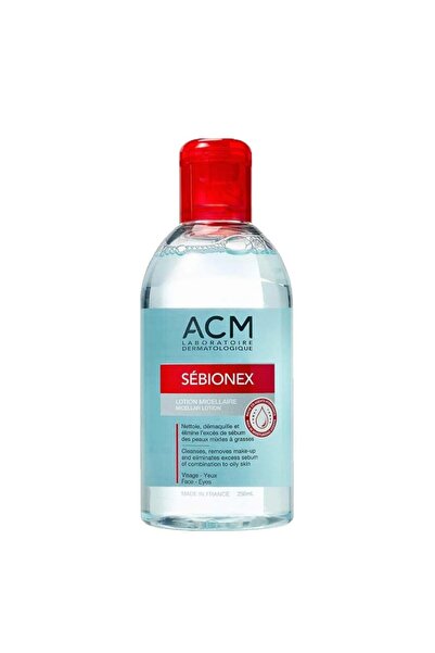 MicellarN لوشن مزيل مكياج منظف ومزيل للمكياج Sebionex من ACM للوجه والعينين، 250 مل