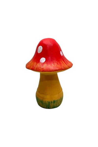 OEM Mushroom statuette 2, garden decoration, ceramic, H 28 cm