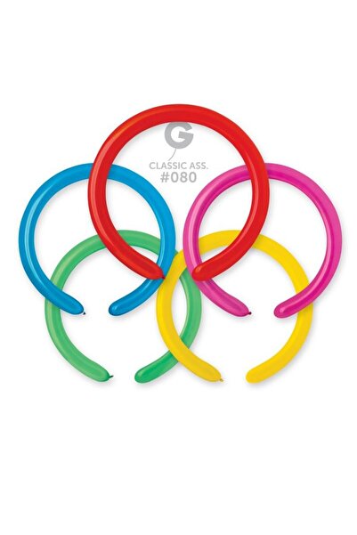 Gemar Italia 1000 modeling balloons, professional, standard assorted 152x5cm