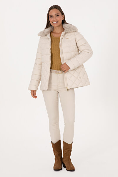 U.S. Polo Assn. Kadın Krem Mont 50308797-VR256