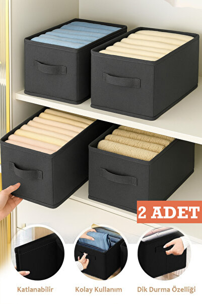 LUXWAY HOME 2’li Katlanabilir Dolap İçi ve Raf Düzenleyici – 45x25x20 cm Kıya...