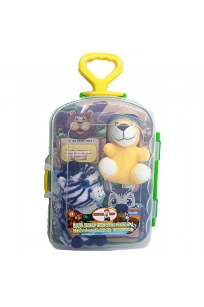Asya Oyuncak Bavul Peluş İkili Aslan Zebra Cese-10040