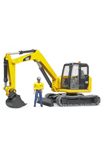 Bruder Excavator Cat Minibagger with Worker - 02466