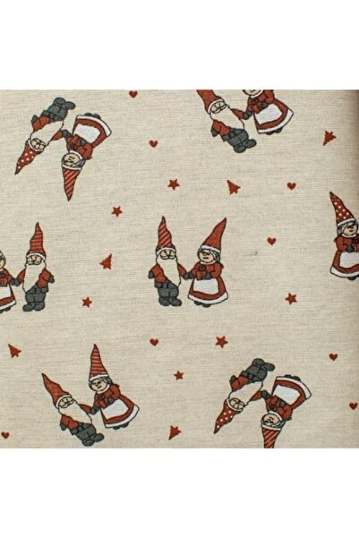 OEM Christmas Decorative Tablecloth, size 120 x 120 cm, Santa Couple model