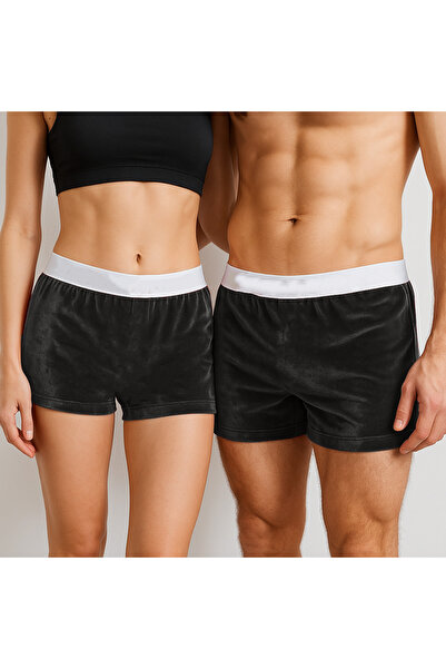 NSMLİFE Women's Velvet Boxer, Velvet Boxer for Couples Gift Men's Model Nsm02Ubx01