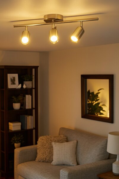 LEGACY Spoti 3'Lü Gri Renk (GÜN IŞIĞI) Modern Tasarım Salon - Mutfak - Banyo ...