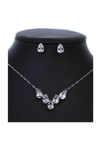 OEM Zirconia Tears Bridal Jewelry Set