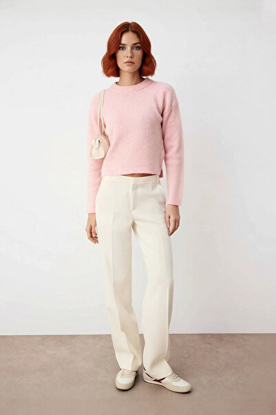 PayBuy Pulover de tricotat cu guler înalt pentru femei, cu dungi, model regular, combinații elegante pentru vreme rece