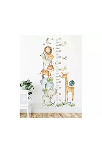 Inovius Wall Sticker with Centimeter for Kids - Jungle Animals - 01040
