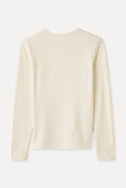 Mudo Long Sleeve Blouse with Button Detail