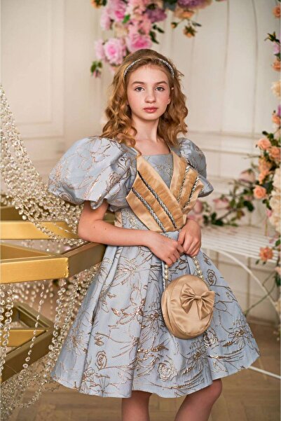 Miss Lorin Kids JAKARLI ÖZEL TASARIM ÇOCUK ELBİSE