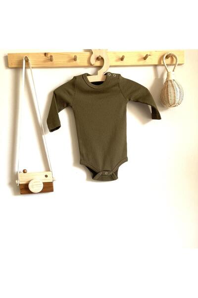 KEY KIDS Army Green Corded Modal Long Sleeve Body