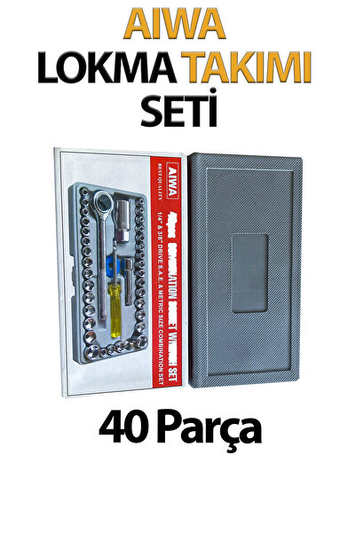 Trendhouse Socket Set 1/4 & 3/8 40 Pieces Aiwa