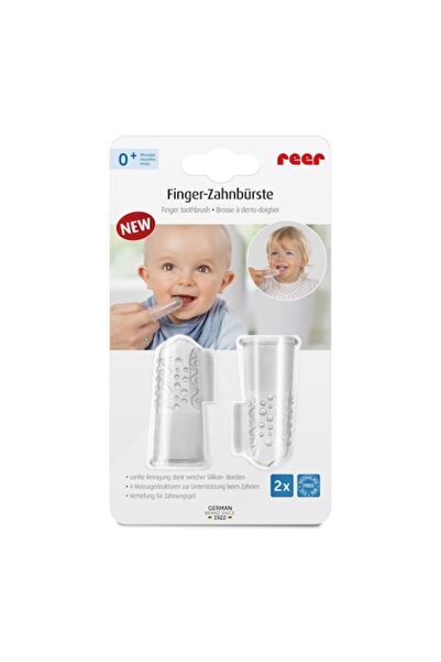 reer Silicone toothbrush for finger use, 2 pieces, 79249