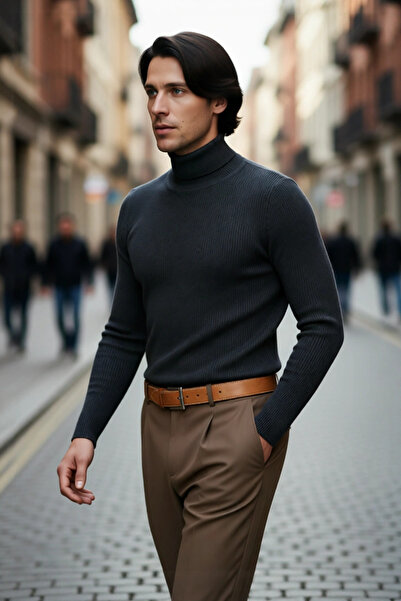 PayBuy Puloverul pentru bărbați cu guler rotund, tricotat, este ideal pentru ...