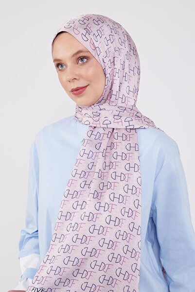 Levidor Pink Letter Pattern Brand Shawl