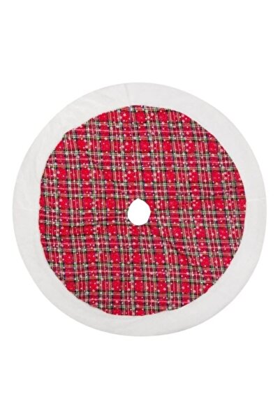 OEM Fustă decorativă pentru brad de Crăciun, diametru 90 cm, fulgi de zăpadă