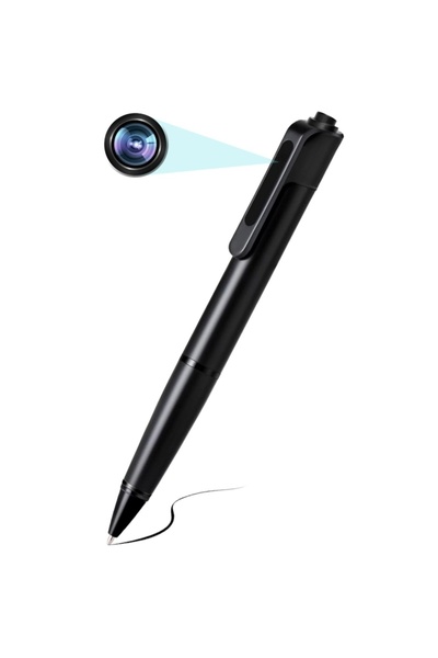 iUni Cameră spion cu stilou Full HD W9 Pro, slot pentru card Micro SD, înregistrare audio-video, fotografiere