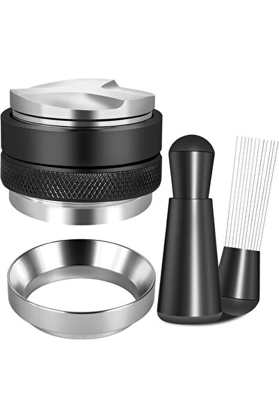 fulina مجموعة ملحقات الإسبريسو، موزع القهوة ومستوى العبث، أداة WDT ومجموعة قمع الجرعات مناسبة