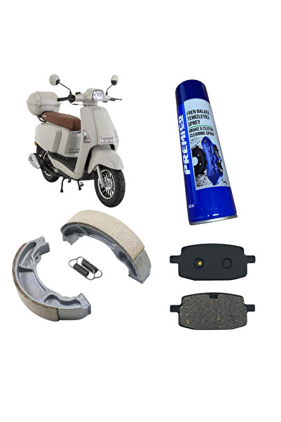 GİVİS Mondial Virago 50 Ön Arka Fren Balatası Balata Sprey Hediye