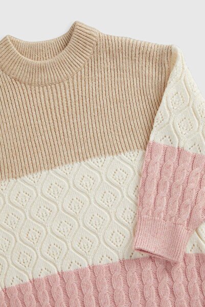 MOTHERCARE Striped Knitted Jumper and Tights Set