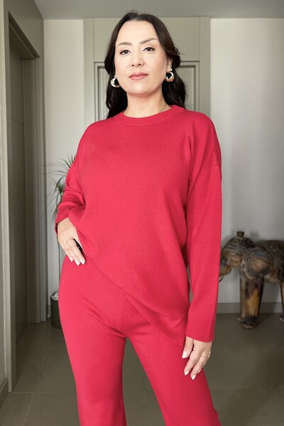 Butik Didem Sakinci Simli Extra Yumoş Likralı Pantolon Kazak Triko Takım