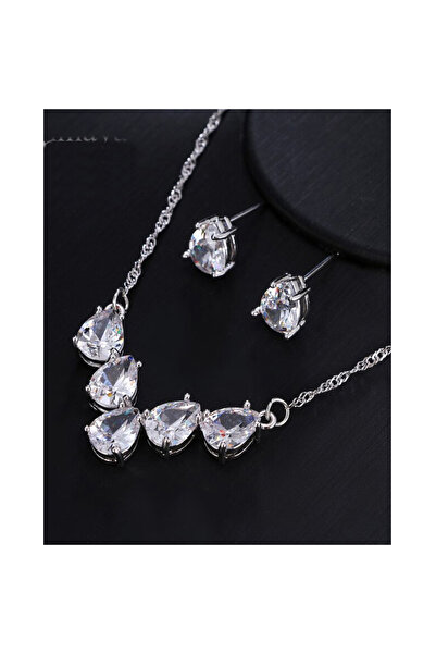 OEM Zirconia Tears Bridal Jewelry Set