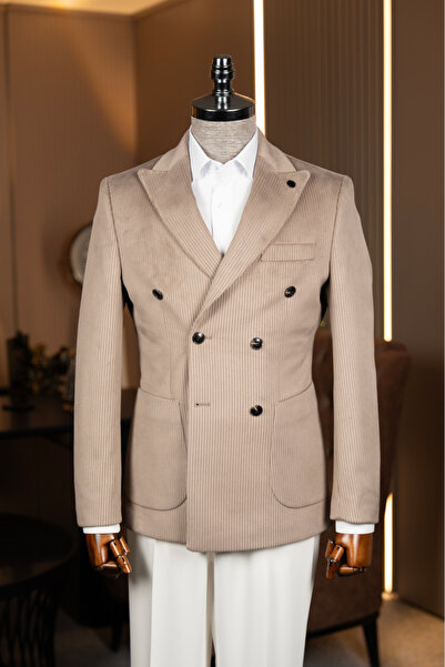 Terziayhan Βελούδινο μπουφάν με διπλό στήθος