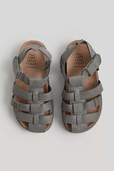 MOTHERCARE Grey Fisherman Sandals