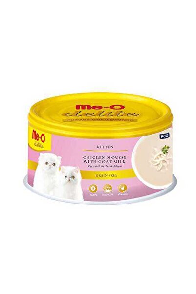 me-o Meo Delite Tahılsız Keçi Sütlü ve Tavuklu Yavru Konserve Kedi Maması 1 A...