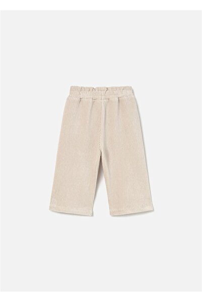 MAYORAL Kız Bebek Kadife Örme Pantolon Krem 2590
