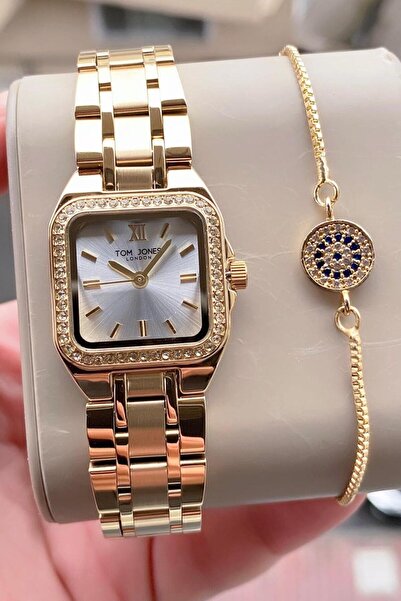 Tom Jones Kadın kol saati orjinal 3atm su gecirmez çelik 2yıl garantili faturalı bileklik hediyelidir
