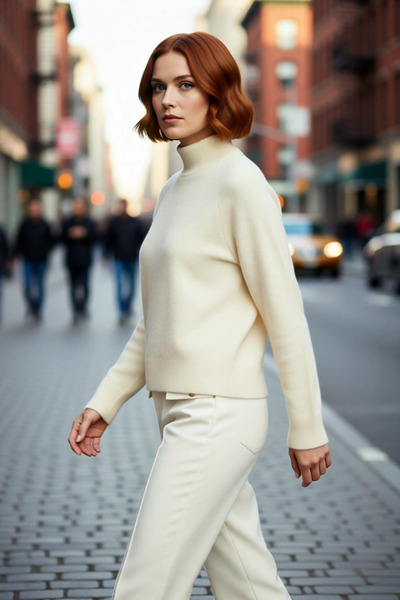 PayBuy Tricotaj cu guler înalt pentru femei, pulover cu mâneci raglan, iarnă,...