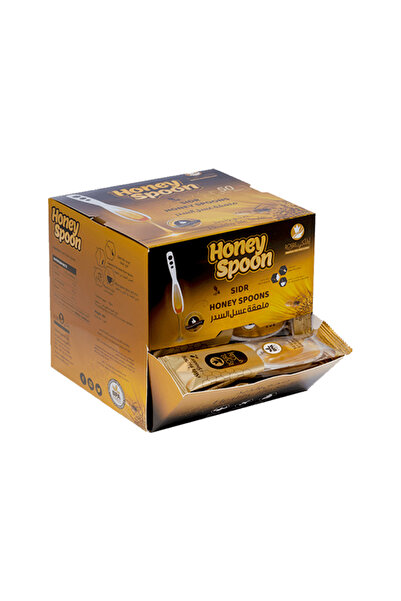 Al Malaky Royal ملاعق عسل السدر، نقي وطبيعي، يُضاف إلى الشاي والقهوة والعصير، ويُقدم كوجبة خفيفة أثناء التنقل - 50 ملعقة