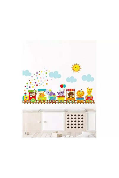 Inovius Sticker Perete Autocolant Trenulet si Animale 53x95cm - 800910