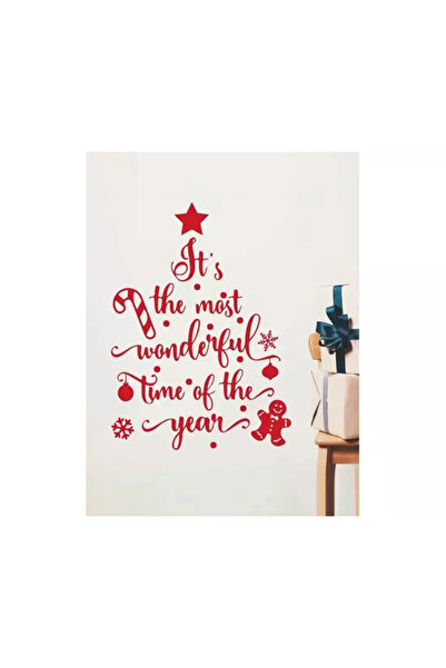 Inovius Sticker Perete Autocolant Decoratiune Craciun, Merry Christmas, 22x40cm, model Geam - 35151