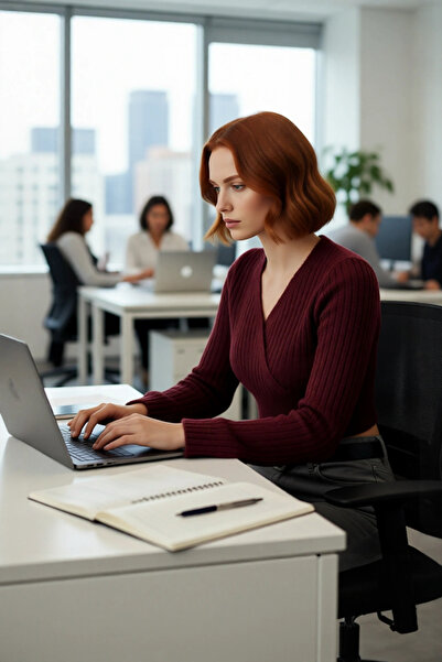 PayBuy Women's Anthracite Ribbed Double-Breasted Knit Sweater with Crop Cut, Stylish and Comfortable Outfits for Winter Days