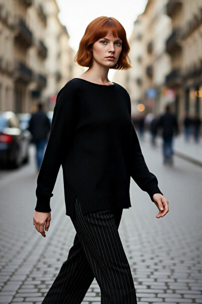 PayBuy Women's Oversized Boat Neck Thin Knit Sweater a Stylish and Comfortabl...