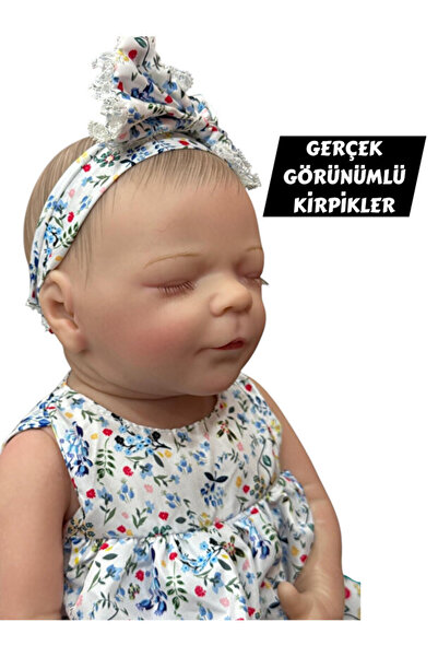 Nilly Toys 43 cm Gerçekçi Silikon Oyuncak Bebek – Yumuşak Doku, Aksesuarlı, Kız Çocuk Oyuncağı