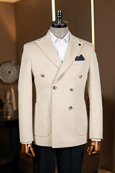 Terziayhan Βελούδινο μπουφάν με διπλό στήθος