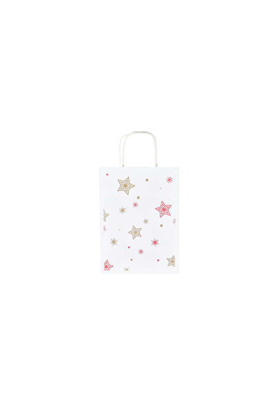 Papette Set of 10 Kraft Paper Bags with Pattern 4 Christmas 18 x 24(H) x 7cm