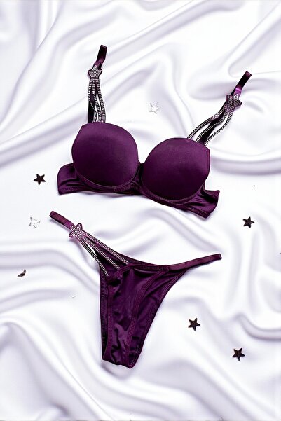 Luvensa طقم حمالة صدر فيكتوريا مملوءة بالنجوم من ستارستركس (حمالة صدر وسروال ...