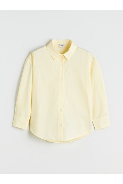 LC Waikiki Lcw Kids Yellow Basic Long Sleeve Girls' Shirt
