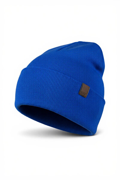 luismorro قبعة شتوية منسوجة للجنسين أزرق بلون الكوبالت أزرق
