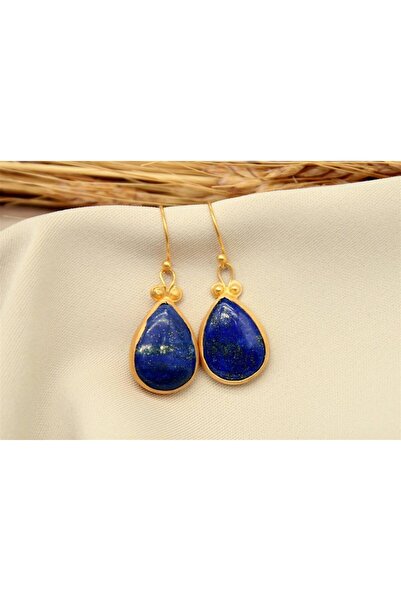 alpsilverart 925 Ayar Gümüş El İşi Otantik Lapis Küpe – Kadınlar İçin Özel Tasarım