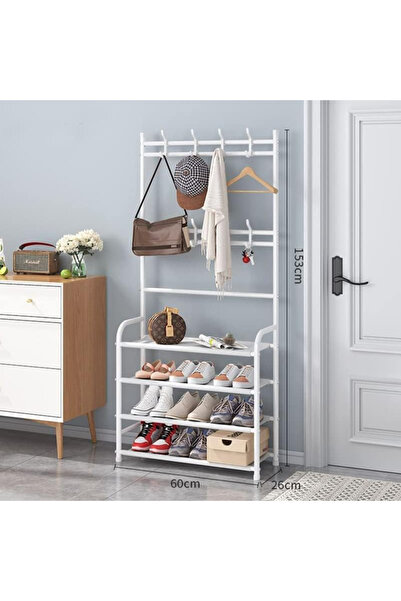 Primo Plus 4-tier Stainless Steel Coat And Shoes Rack For Home