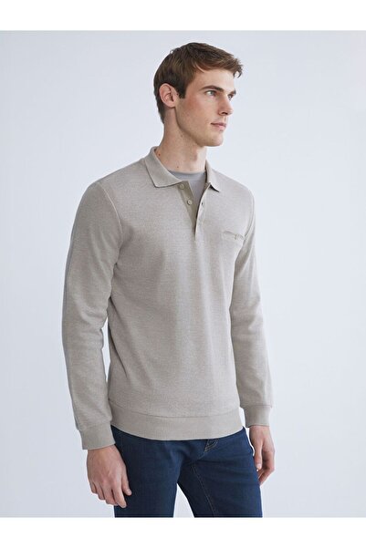 LC Waikiki Ανδρικό φούτερ με μακρυμάνικο λαιμό πόλο