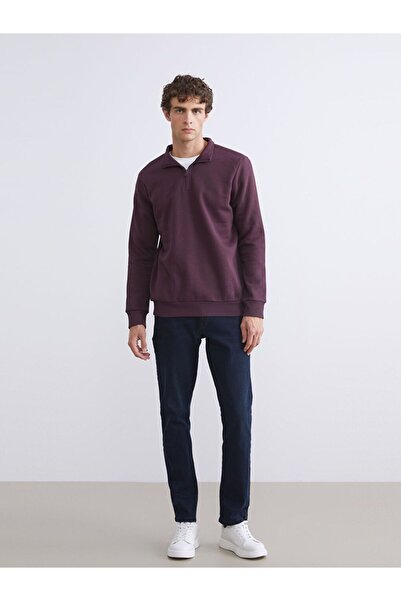 LC Waikiki LCWAIKIKI Classic Стовбурний комір Довгі рукави Чоловічий Товстий світшот