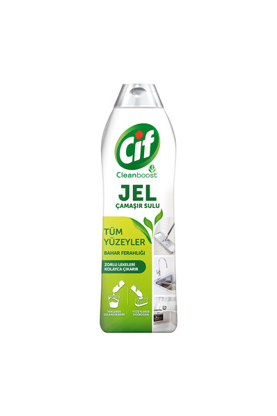 Cif Tüm Yüzeyler Için Jel Yüzey Temizleyici Leke Çıkarıcı, Yağ Çözücü Bahar Ferahlığı 750 ML